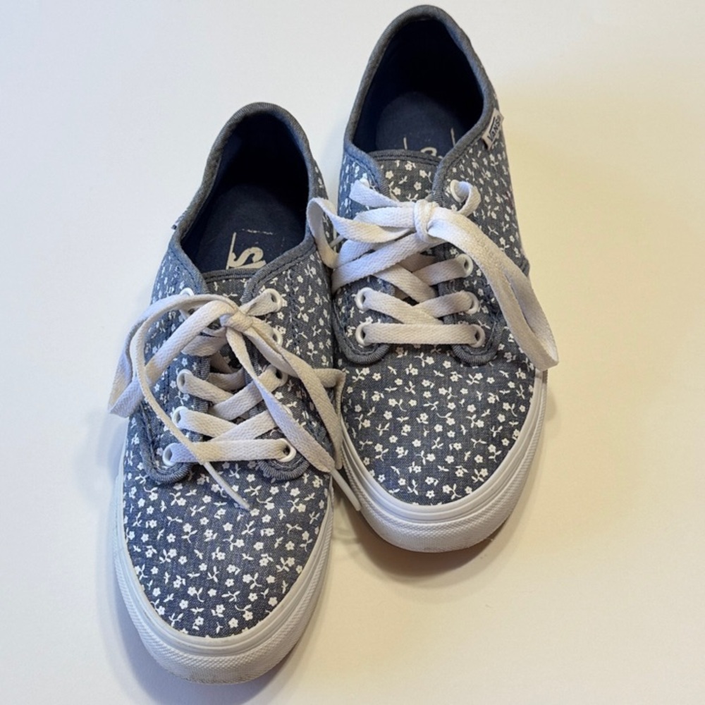 Vans Navy and White Patterned Sneakers